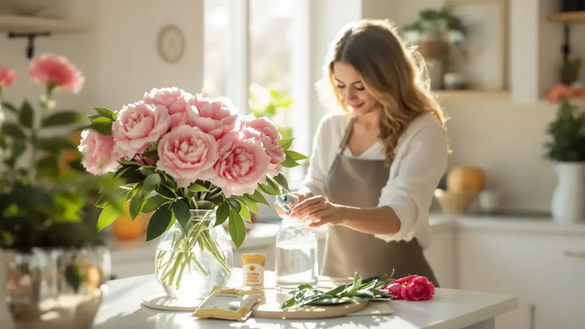 Hier is de onmisbare tip die je moet kennen om gesneden pioenrozen langer te bewaren