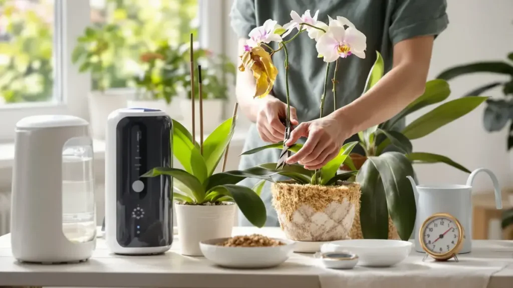 Ontdek hoe u uw orchidee nieuw leven kunt inblazen zonder chemische middelen.